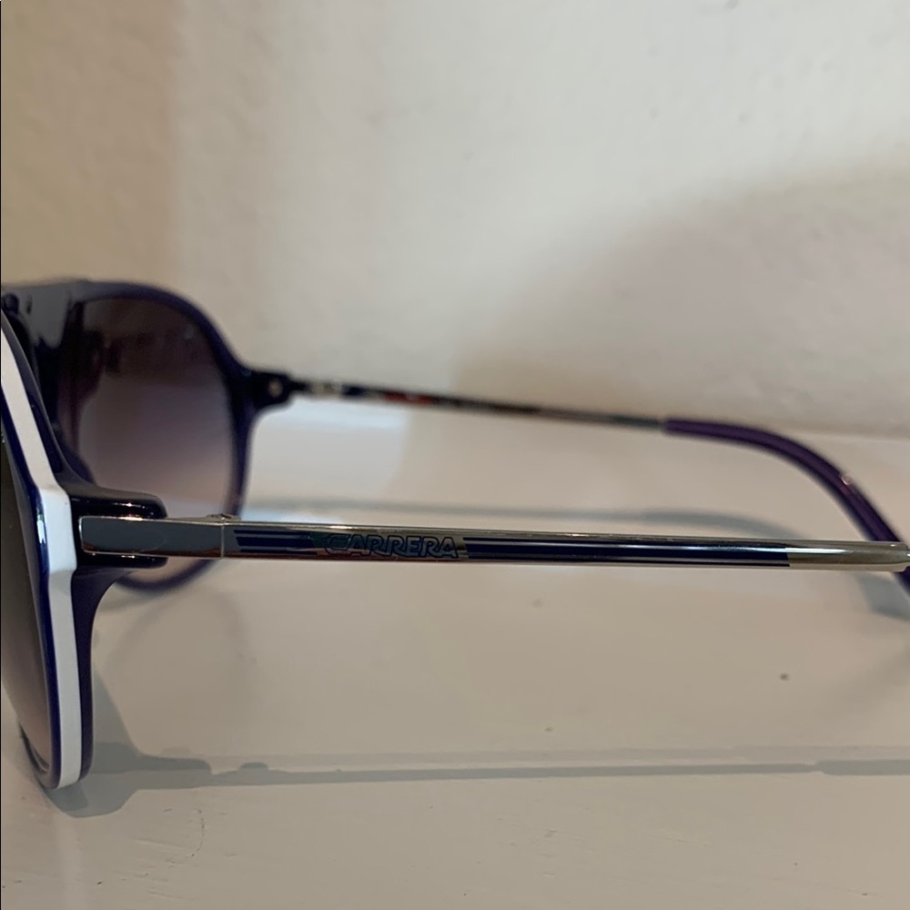 Carrera Navy Blue Aviator Sunglasses with Grey Lenses - Picture 4 of 8